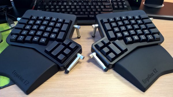 split keyboard for programming