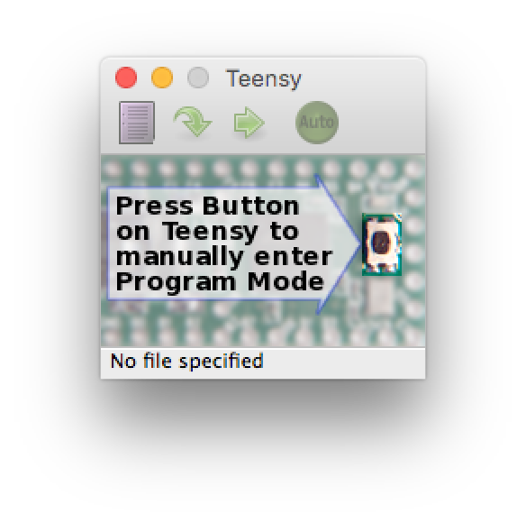 The Teensy loader application. I think it's the microcontroller in the keyboard which is "teensy", but this app is also pretty minimal.